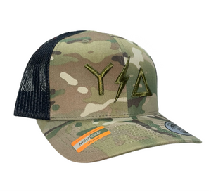 Moss green Camouflage Trucker Hat