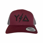 Maroon/Gray Snapback
