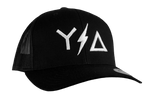 Black Trucker Snapback WL