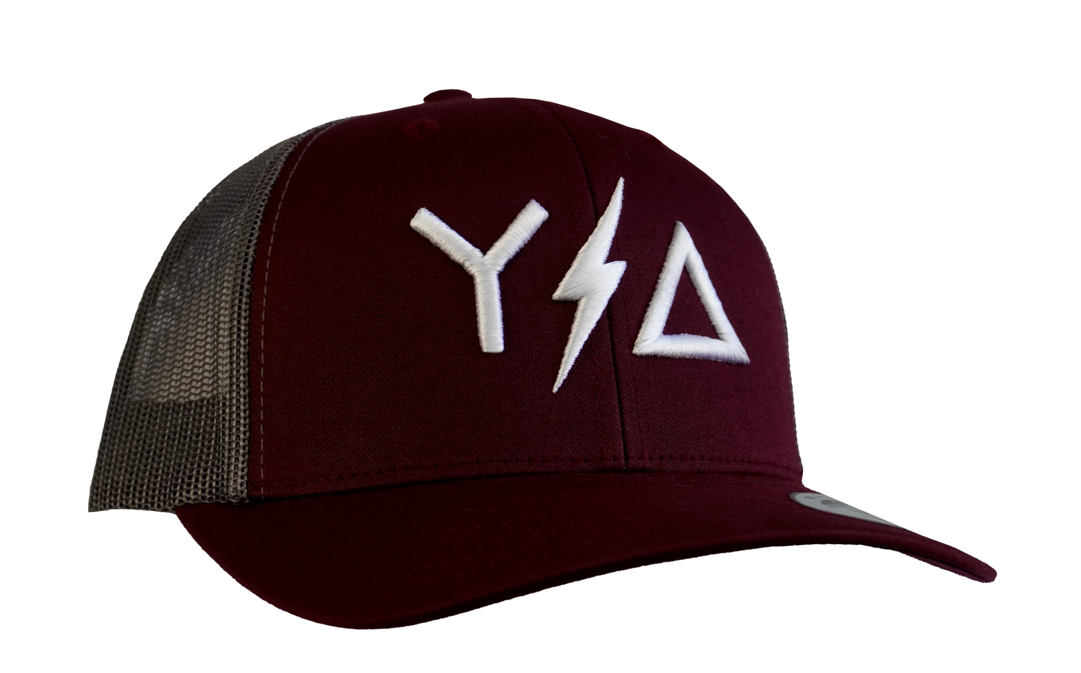 Maroon/Gray Trucker Snapback