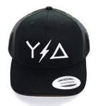 Black Trucker Snapback WL