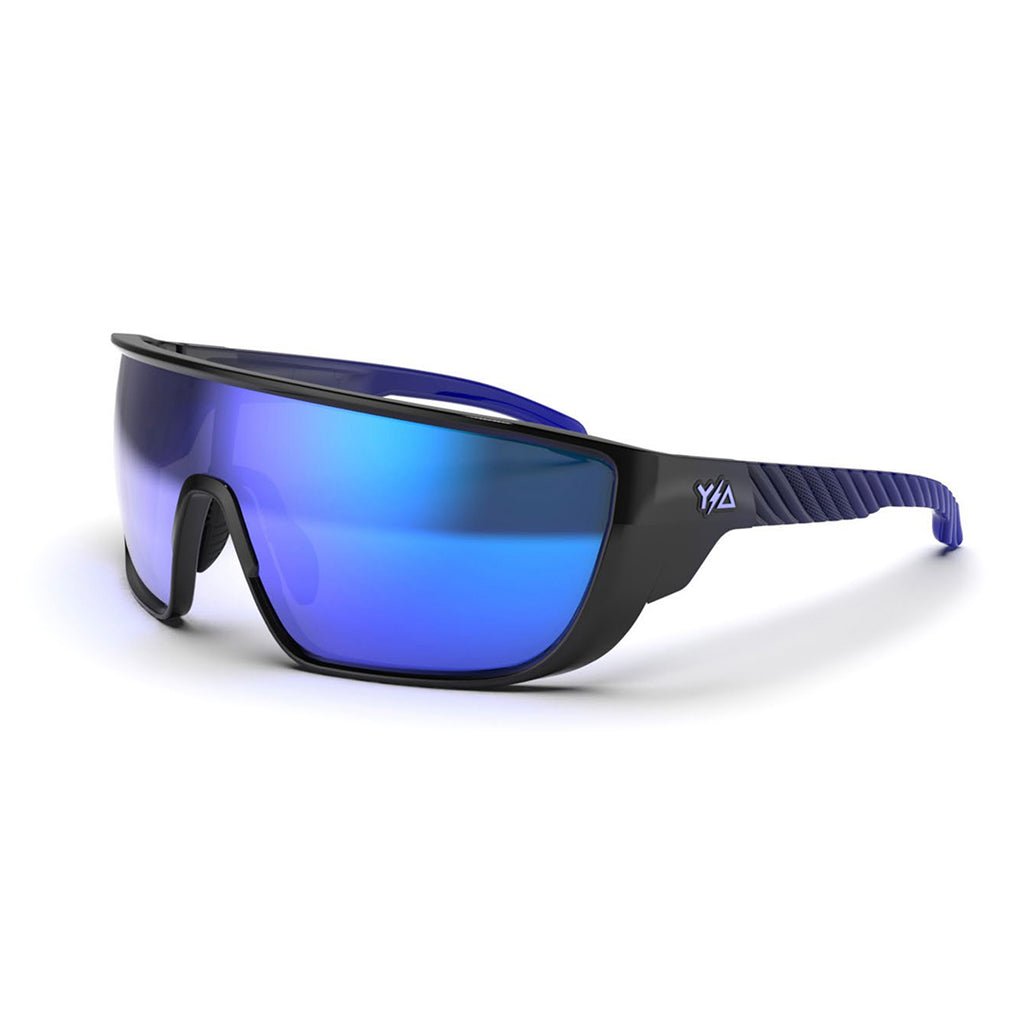 ANSI Z.87+ Safety Sunglasses - Revo Blue Lens with magnetic arm – Wye Delta  LLC